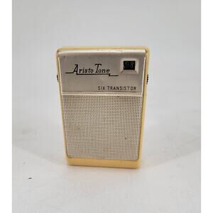 RARE Aristo-Tone 6-Transistor Pocket AM Radio Vintage - works!